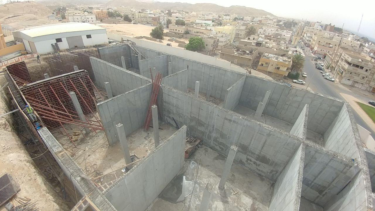 8000 m3 reservoir construction, Umluj
